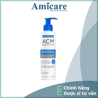 ACM Gel rửa mặt làm sạch cho da nhạy cảm Sensitelial Cleansing Gel 200ml