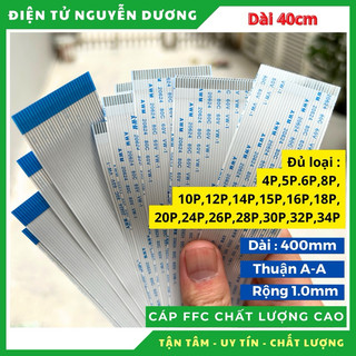 [ Chất lượng ] Cáp FFC dài 400mm 1.0mm/0.5mm thuận AA MỚI, đủ các loại 4P... 30P 32P 34P 40P chất lượng c
