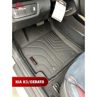 Thảm Lót Sàn Ô Tô Kia Cerato/K3 (2019 - 2024) Carsen Nhựa TPE - Chống Nước, Không Mùi, Ngăn Bụi Bẩn