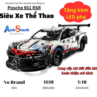 Mô hình lắp ráp siêu xe technic POSCHE 911 RSR tỉ lệ 1:10 1610 PCS cung cấp bảo hành bởi Anhstank