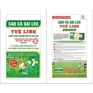 Cao khô cà gai leo tuệ linh _ gói 10g _ viêm gan virut, xơ gan