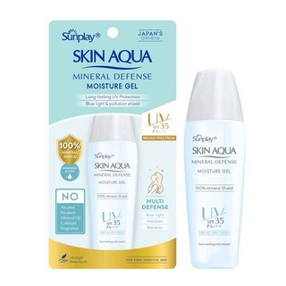 Kem chống nắng vật lý dưỡng ẩm, dạng gel dùng hàng ngày Sunplay Skin Aqua Mineral Defense Moisture Gel SPF50+ PA++++ 25g