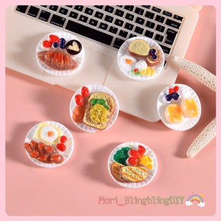 Phụ kiện charm hình đồ ăn bánh mì trứng ốp la