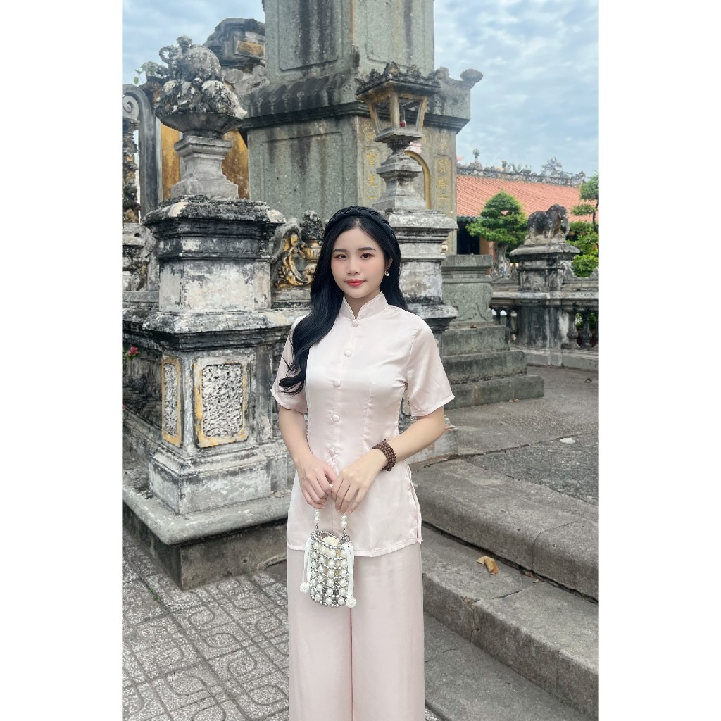 Đồ Lam Lụa Cao Cấp Bọc cổ tàu -  L11