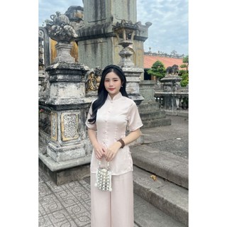 Đồ Lam Lụa Cao Cấp Bọc Cút Thắt Nơ L11