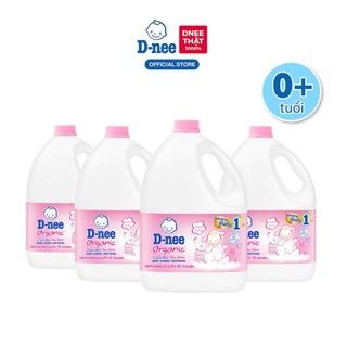 Combo 4 nước xả vải d-nee 2800 ml. - happy baby