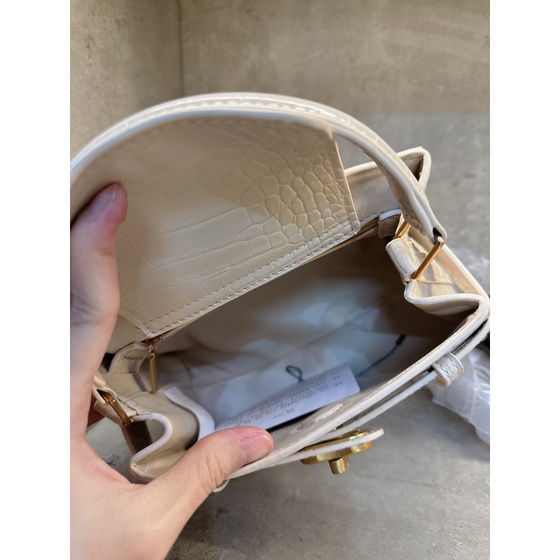 Túi xách Da Togo & Da Trơn nắp nam châm size 20cm mini Ko hộp