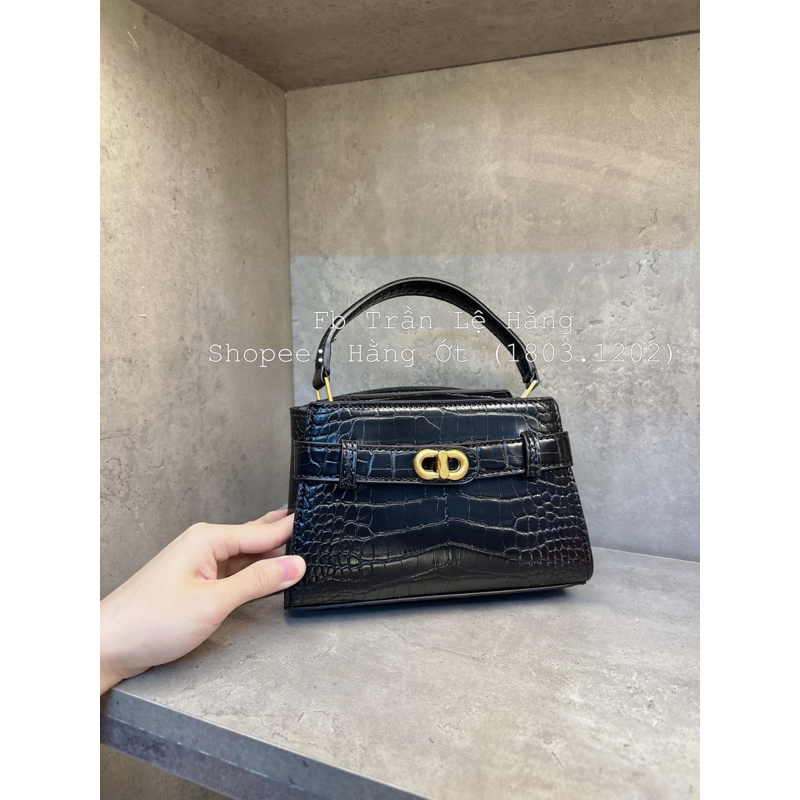 Túi xách Da Togo & Da Trơn nắp nam châm size 20cm mini Ko hộp