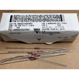 100r 1% 0.25w điện trở màng kim loại vishay dale