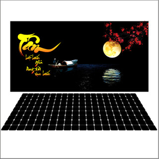 Tranh 3d Decal có sẵn keo, Tranh Dán Bể Cá Thủy Sinh, Bể Cá Rồng_kích thước lớn
