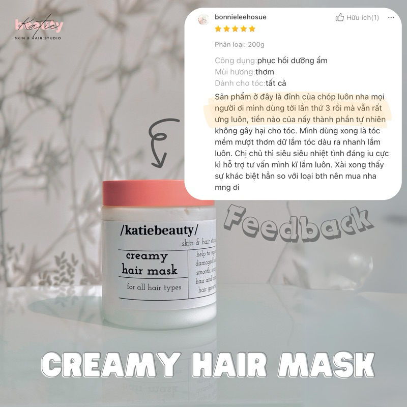 Kem ủ tóc Creamy Hair Mask 250g | KATIEBEAUTY