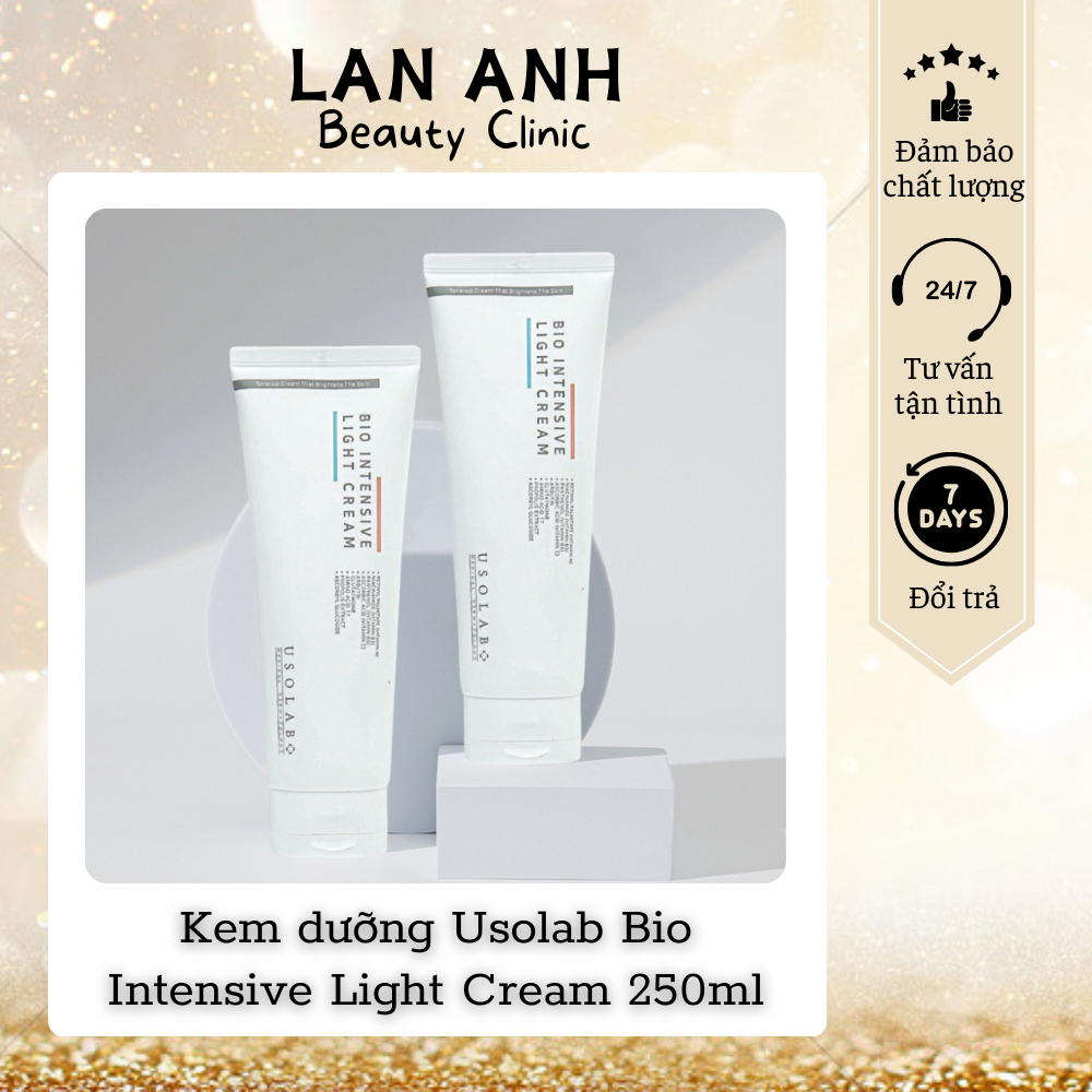 Kem dưỡng chuyên dụng, dưỡng body, làm sáng, đều màu da Usolab Bio Intensive Light Cream 250ml - LAN ANH Beauty Clinic