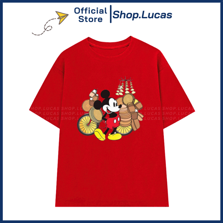 Áo Thun Chuột Mickey Phiên Bản VIỆT NAM Dễ Thương Áo Gia Đình Unisex Nam Nữ Cho Bé Cotton Shop.Lucas