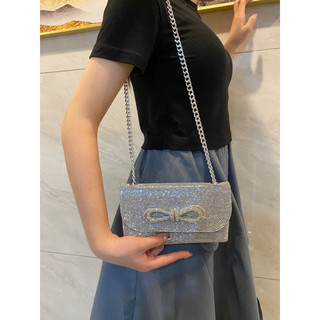 Túi + clutch qc đính full đá có hộp