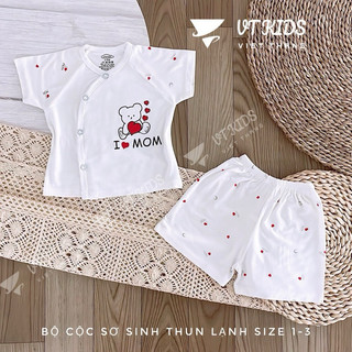 bộ ngắn hoa văn cúc lệch minky mon