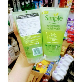 Sữa rửa mặt simple 150ml