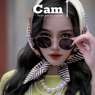 Kính râm thời trang nam nữ tròn thầy bói kính chụp ảnh áo dài Tết kính mát  phong cách ulzzang đi biển retro thời trang