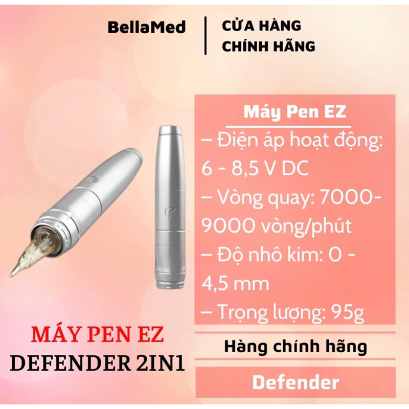 Máy pen EZ DEFENDER PHUN XĂM CHÍNH HÃNG(chưa kèm nguồn)