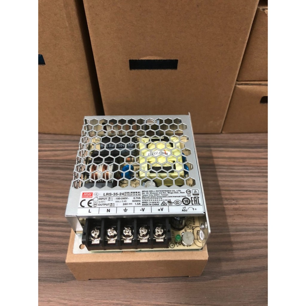 Bộ nguồn meanwell 35W 24VDC LRS-35-24, LRS35-24
