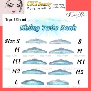 Trục uốn mi silicon khổng tước xanh_trục uốn 9d tự dính