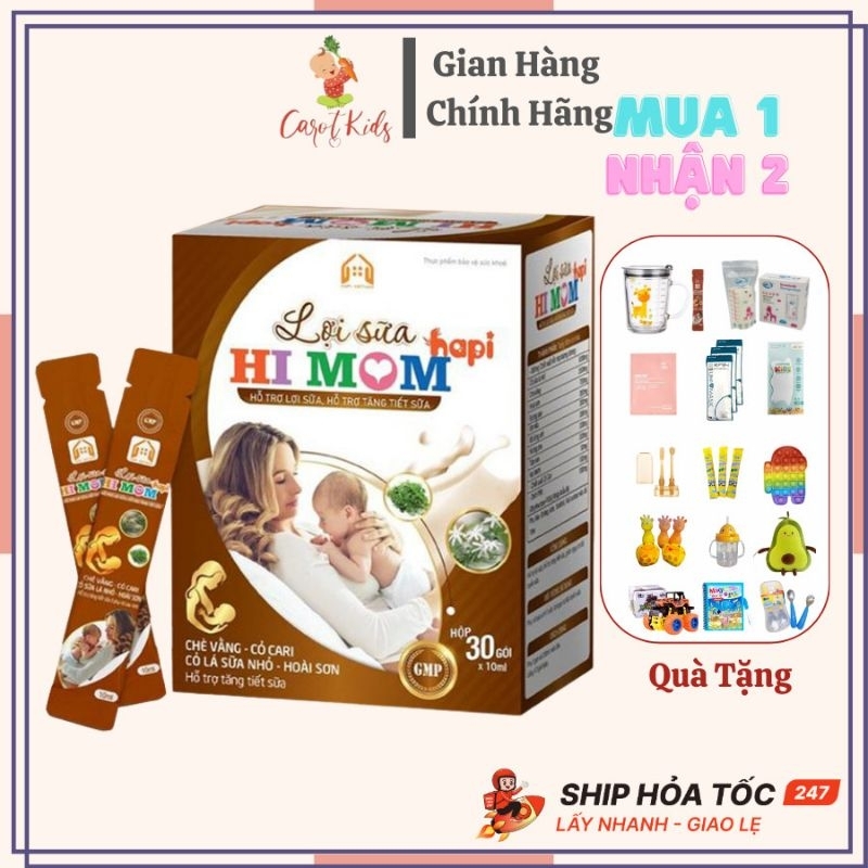 Lợi Sữa Hi Mom - Giúp Thông Tắc Tia Sữa, Mát Sữa