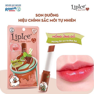 SON LIPLCE CÓ MÀU CHOCO MINT (HỒNG ỬNG ĐỎ )