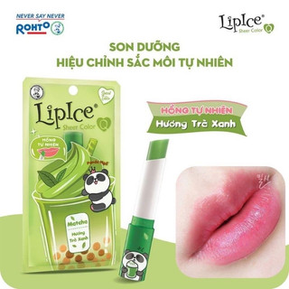 SON DƯỠNG LIPICE CÓ MÀU HỒNG TỰ NHIÊN MATCHA TRÀ XANH