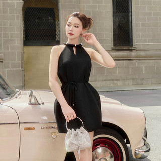 LAGOM - Đầm kiểu nữ cổ yếm thắt dây (ASHLEY DRESS)