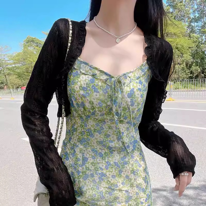 Áo khoác ngoài ren freesize LAYLASTYLE phong cách tiểu thư