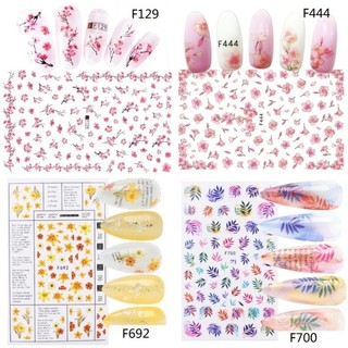 Sticker dán móng tay nail mẫu hoa đào Tết