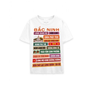 Áo thun unisex 63 Tỉnh Thành BẮC NINH - Bánh Phu Thê