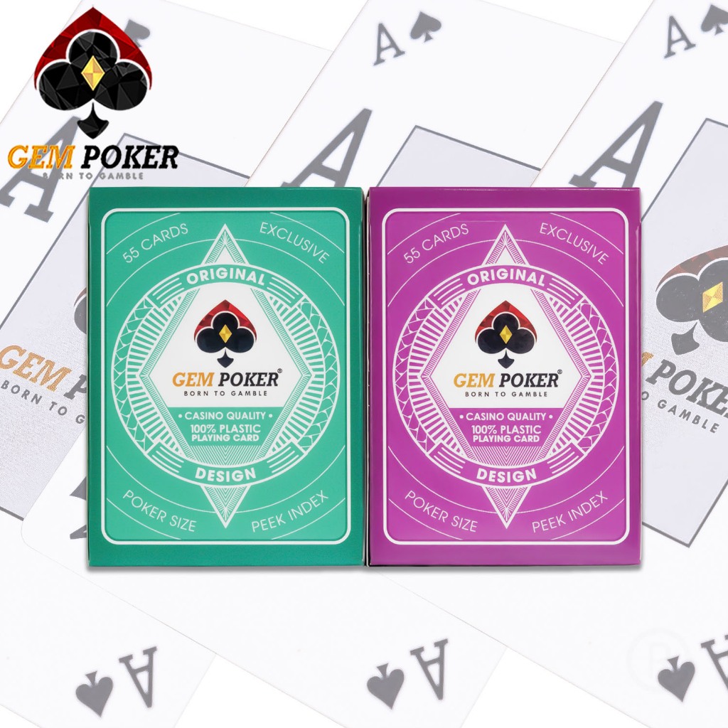 BÀI POKER GEM HYDRA 100% PLASTIC CAO CẤP