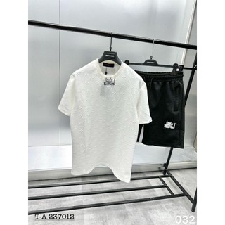 Bộ thun nam hè chất liệu cotton xốp tàu cổ bo dệt mềm mịn không xù thêu chữ nổi HOT