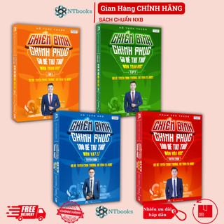 Combo Sách Chiến Binh Chinh Phục Toán Tập 1 + Tập 2 - Lý - Hóa - Luyện Đề Lớp 12