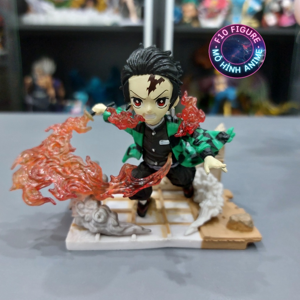 Mô hình Tanjiro Mini Chém hơi thở mặt trời Kimetsu no Yaiba -  Mô hình Thanh gươm diệt quỷ Tanjiro  