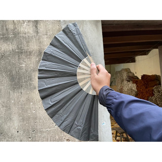 Quạt giấy màu đen