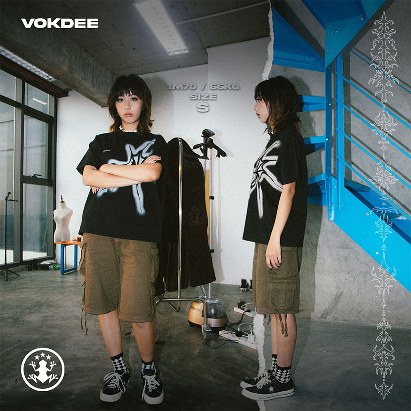 Áo thun Boxy 280gsm VOKDEE SPID3R TEE | BLACK