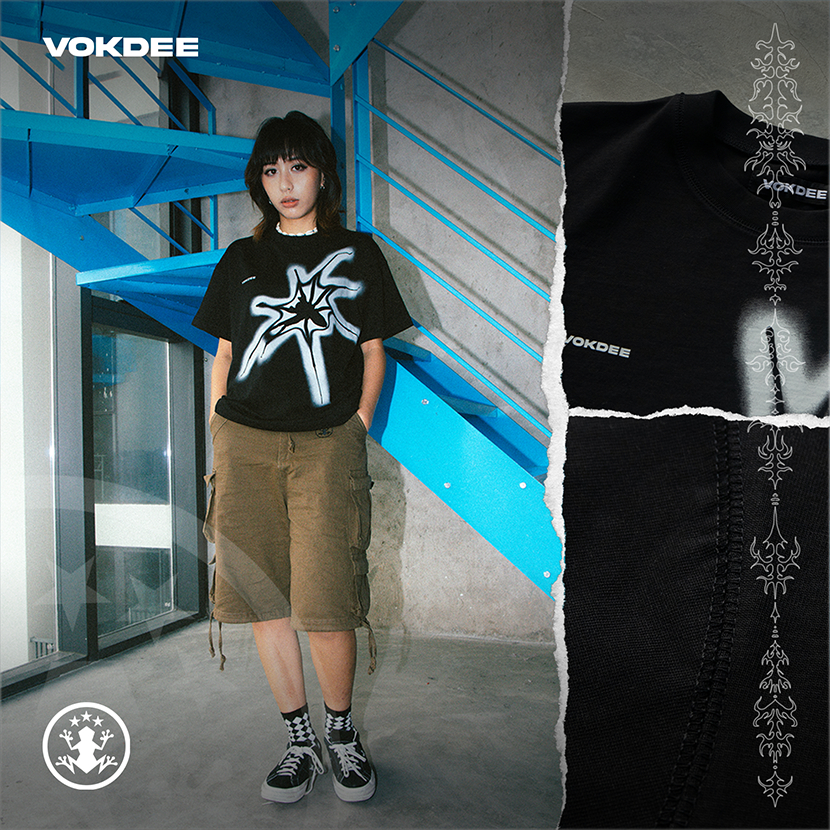 Áo thun Boxy 280gsm VOKDEE SPID3R TEE | BLACK