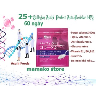 Dạng Bột pha dinh dưỡng Asahi  Perfect Asta Powder 447g/2025 dành cho 25+/Bill nhật/60 ngày