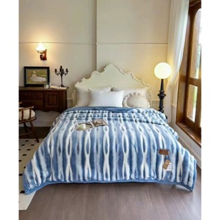 Chăn hồ ly loang, chăn ráy cá cao cấp NVD hàng nhập khẩu, Kích Thước 2mx2m4 ,nặng 6kg, Tặng Túi Da Cao Cấp