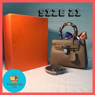 Túi xách h.m mini cao cấp da lì full box tặng khăn lụa