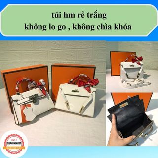 Túi xách h.m mini cao cấp da lì full box tặng khăn lụa