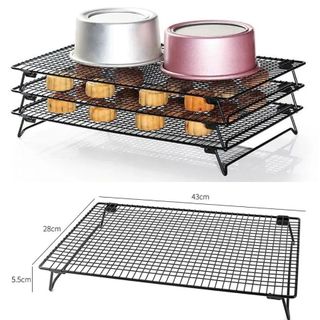 Khay Lưới Rack Ghi Làm Nguội Bánh Nướng Pizza Bánh Mì Dụng Cụ Làm Bánh - GHI2623 - GHI4025 - GHI422705