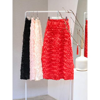 Cotton guu | chân váy ren nổi sóng