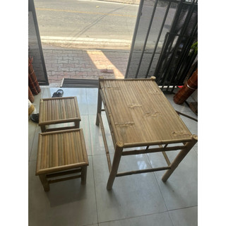 Bộ bàn tre chân đứng ráp sẵn