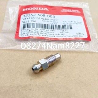 Ốc, vít xã khí heo dầu, phanh thắng đĩa WAVE, FUTURE.... zin honda