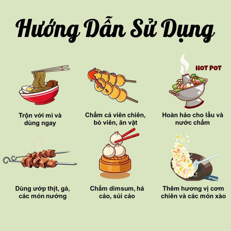 Sốt Chấm Cay Ớt Xanh Ngâm Giấm  250gr