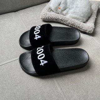TREND dép năm sinh 2004- Dép Nam nữ quai nỉ số thêu dép hot