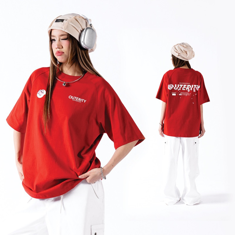 Áo thun Unisex Outerity / Đen hàng xuất dư chính hãng