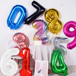 Bong bóng số size lớn 80cm trang trí tiệc